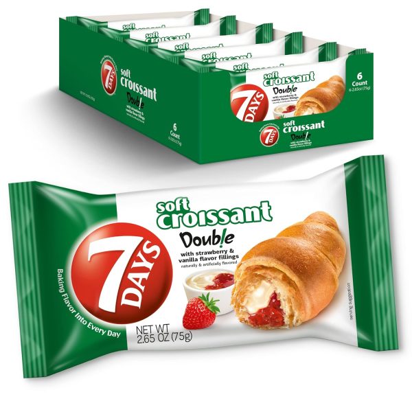 7Days Soft Croissant Strawberry & Vanilla