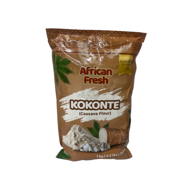 African Fresh Kokonte Cassava Flour 2.2lbs